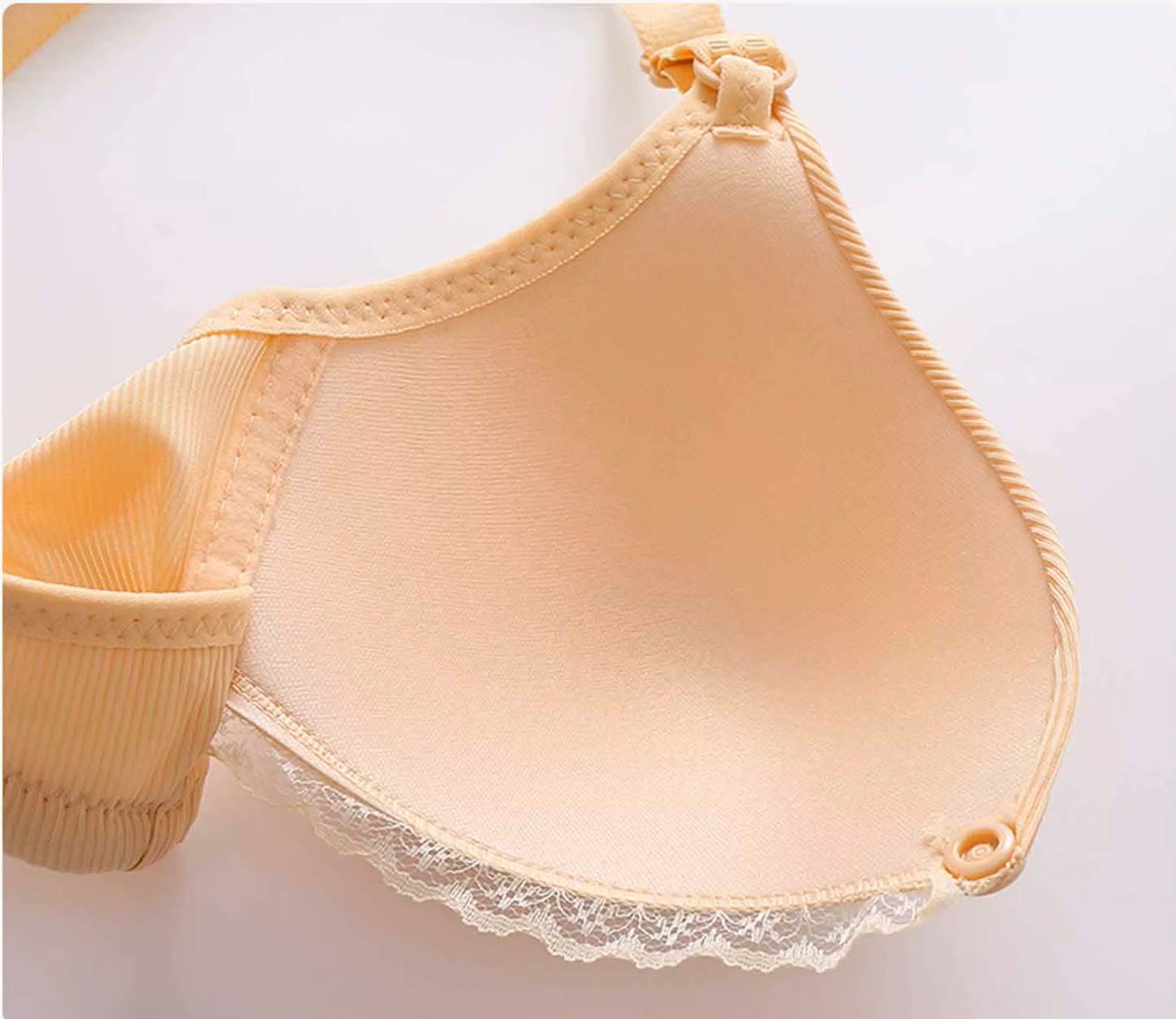 Soutien-Gorge d'Allaitement Plongeant Maternité en Coton – Confortable, Respirant et Pratique pour Femmes Enceintes